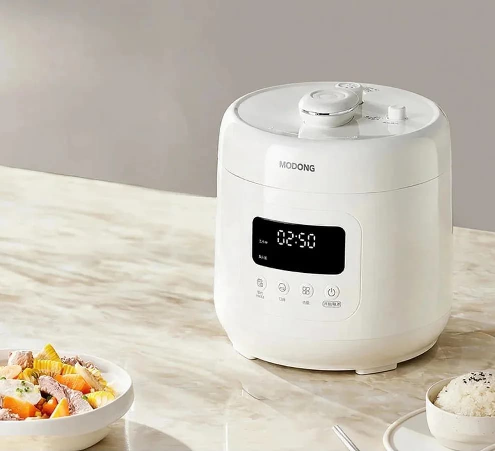 세라믹 코팅 4L 전기 압력밥솥, 800W, 터치 제어