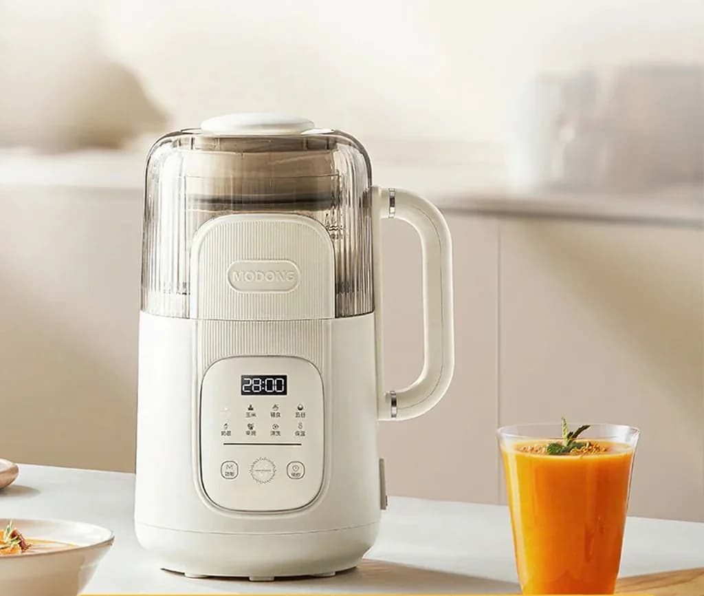 자동 세척 기능 포함 1.2L 다기능 두유 제조기 블렌더