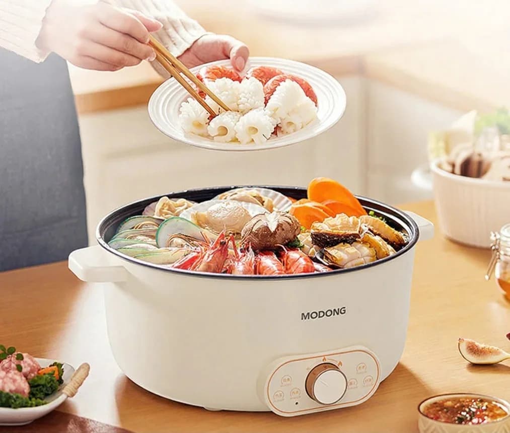 전기 찜기 포함 조리 냄비, 7L 또는 8L, 220V
