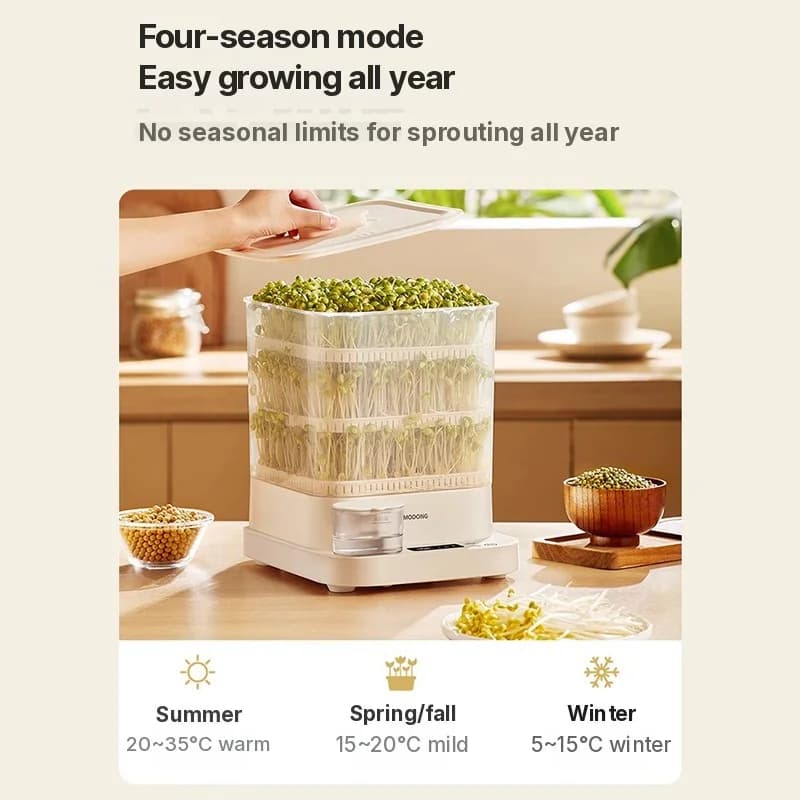 가정용 전기 새싹 채소 재배기 1.5L 20W 3단