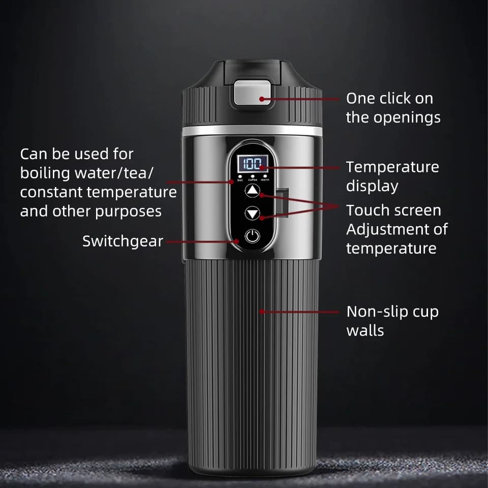500ml 12V/24V 전기 가열 컵
