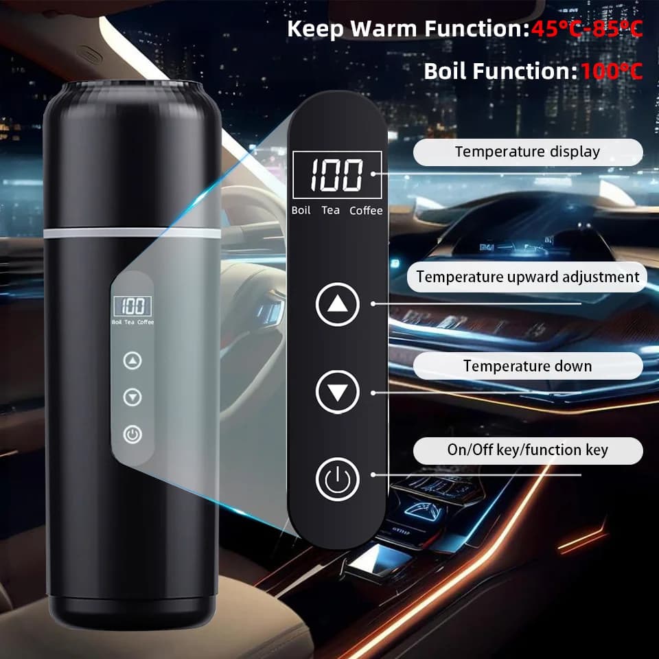 500ml 12V/24V 차량용 가열 컵
