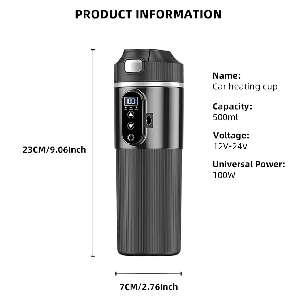 500ml 12V/24V 전기 가열 컵