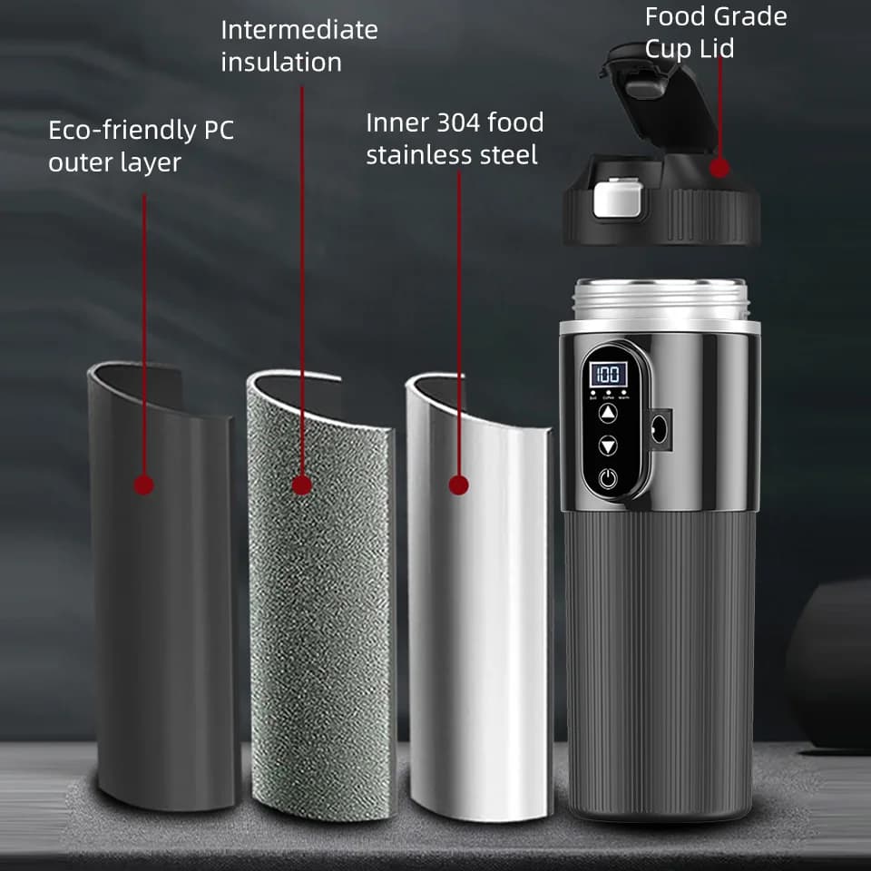 500ml 12V/24V 전기 가열 컵