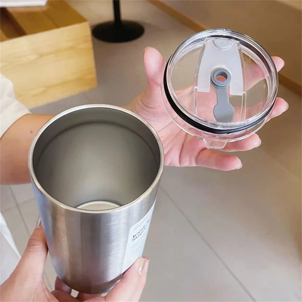 600ml 빨대 보온 컵